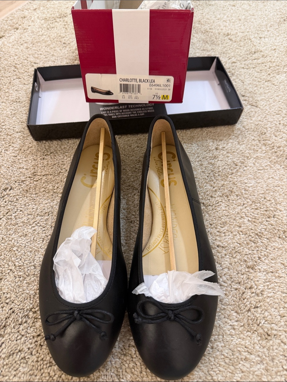 Circus by Sam Edelman black flats. Size 7.5. - Picture 4 of 6